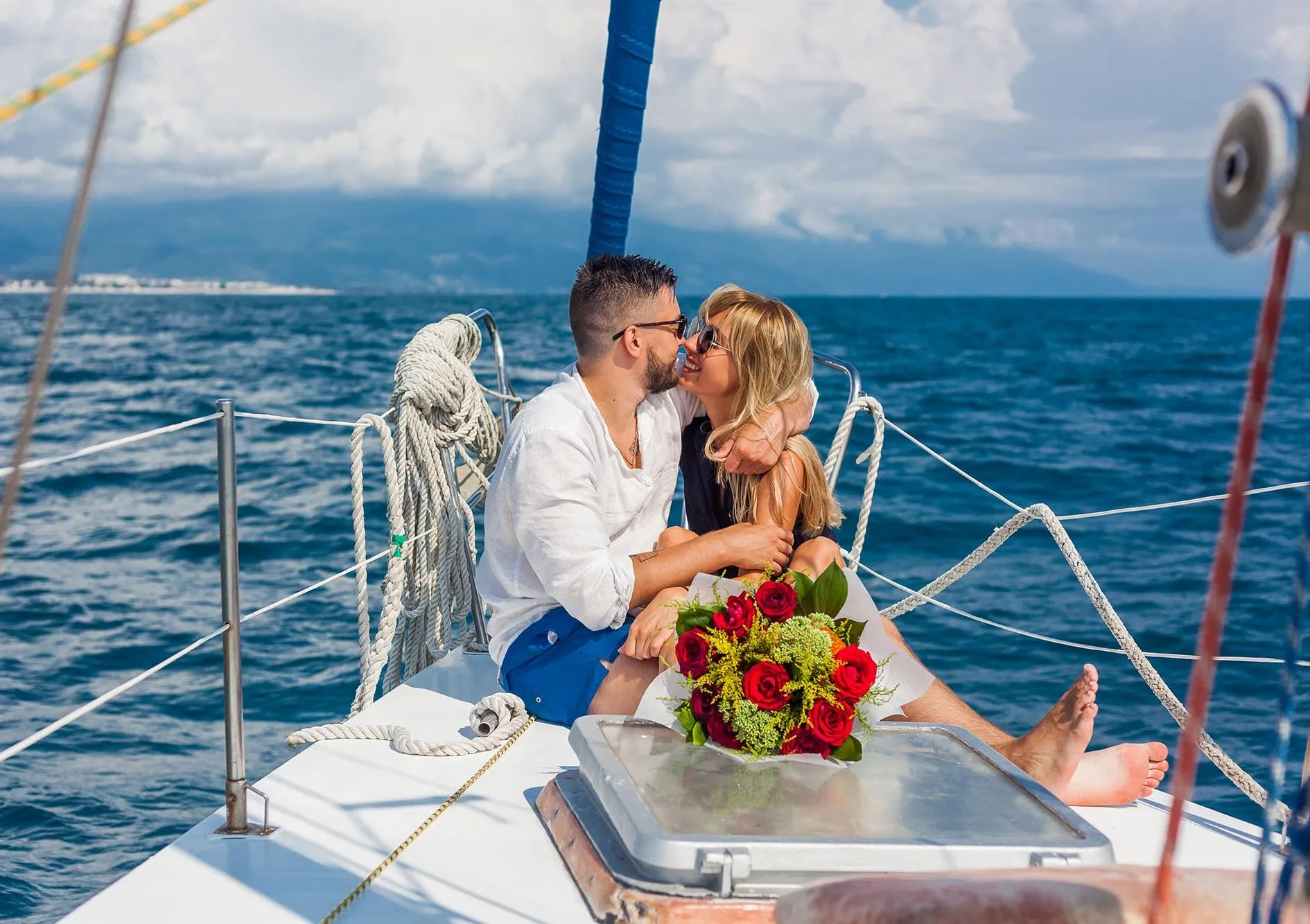 VOW RENEWAL BOAT CELEBRATION