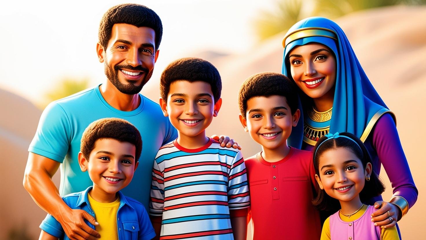 <p>How many children do Egyptian families typically have?</p>