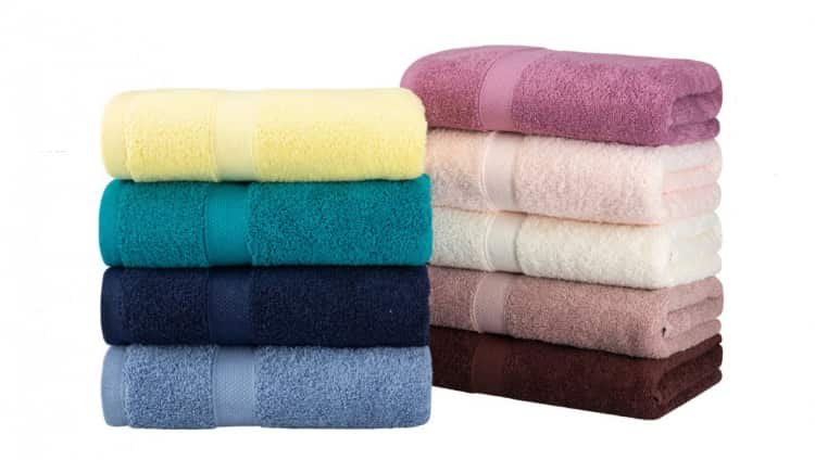 A set of four Egyptian cotton towels