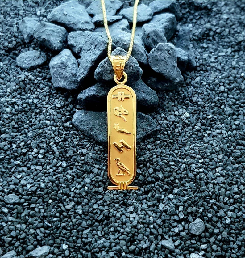 GOLD NECKLACE CARTOUCHE - Image 2