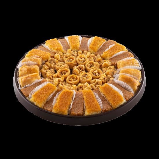 TRAY OF PLAIN MIXED ORIENTAL SWEETS - Image 1